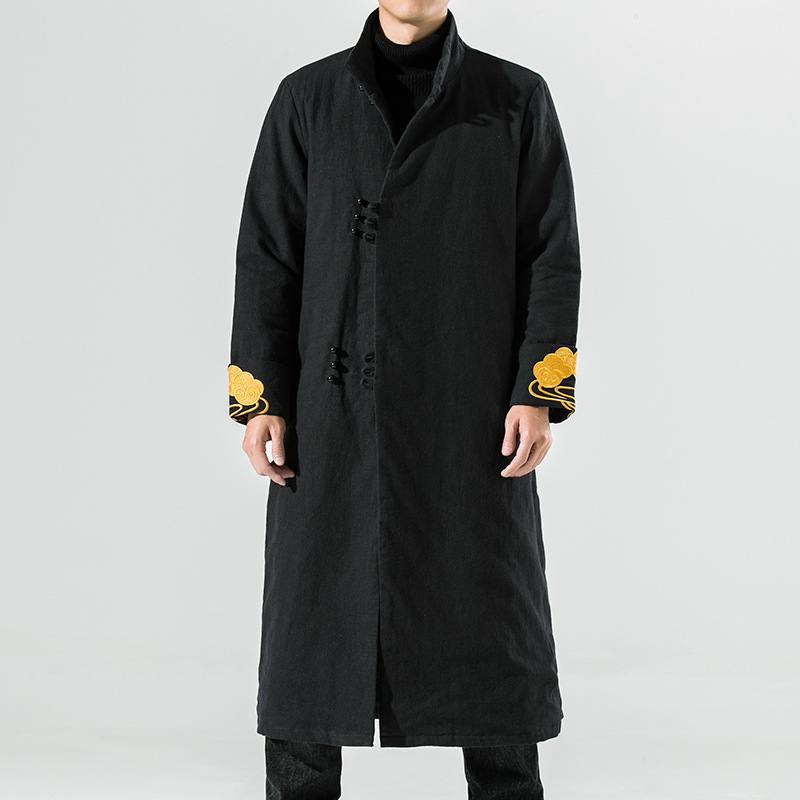 Men's long down padded jacket