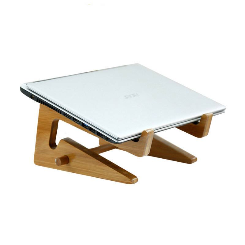 Bamboo And Wood Notebook Computer Cooling Bracket