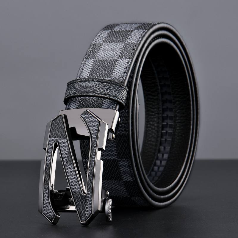 Light Luxury Youth Men's Plaid Belt
