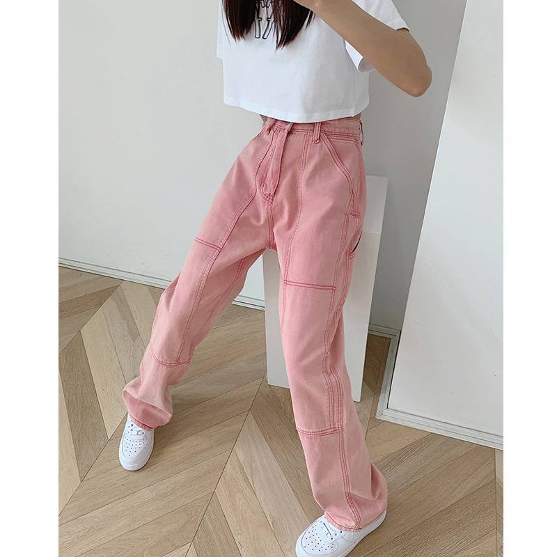 Women's Straight Loose High Waist Jeans