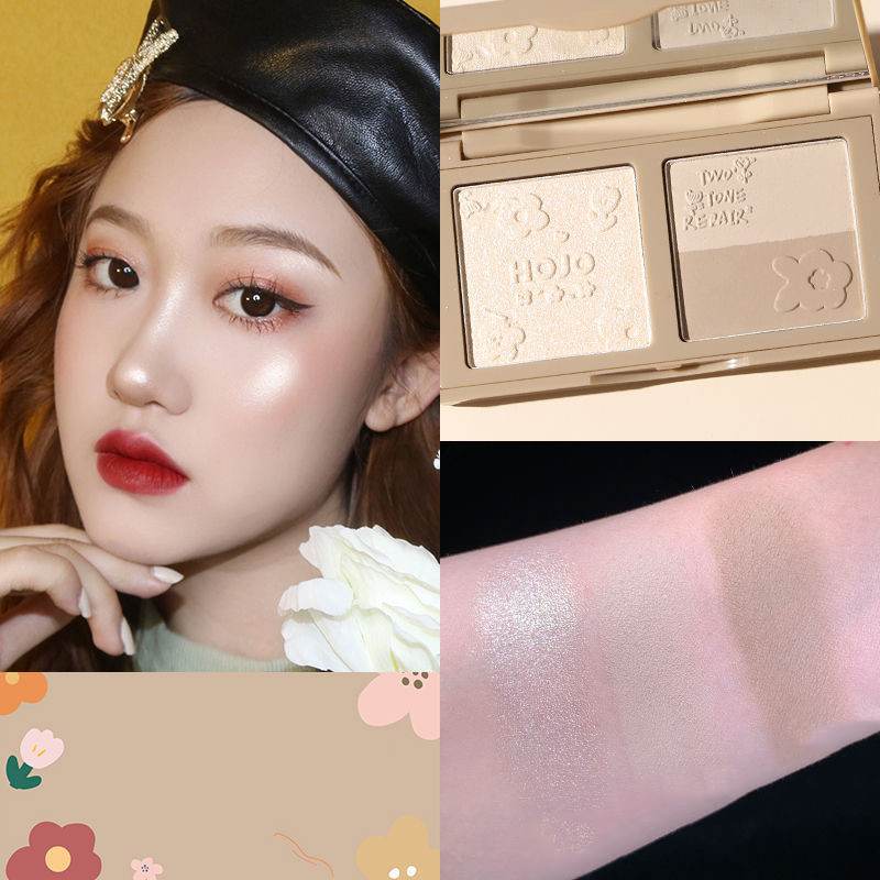 Three-in-one Highlighter Natural Three-dimensional Shadow Blush