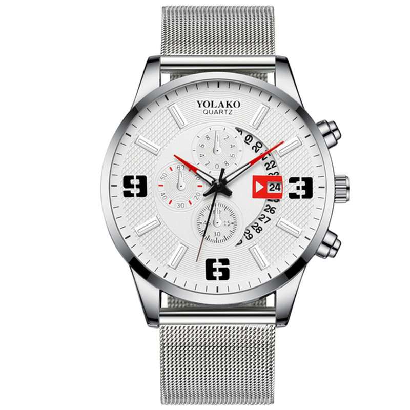 Fashion Three-eye Digital Watch With Calendar