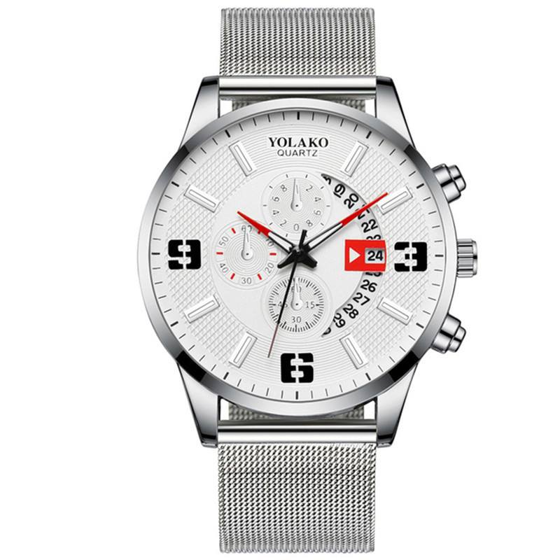 Fashion Three-eye Digital Watch With Calendar