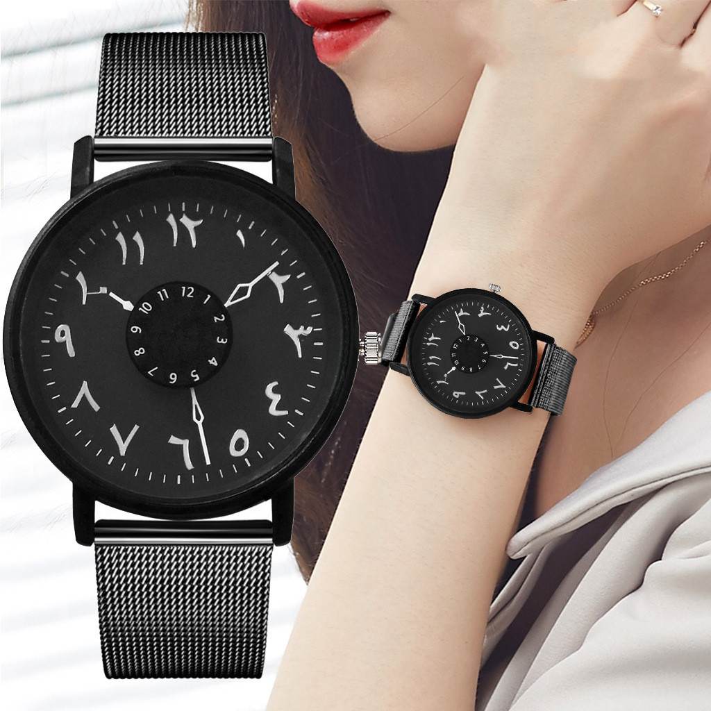 New Ultra-thin Mesh Belt Men's And Women's Casual Watch