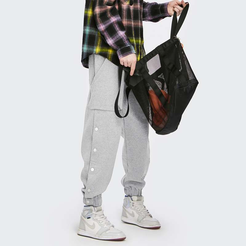 Breasted Trousers Men's Fashion Brand Leggings Sweatpants Plus Velvet Thick Sports