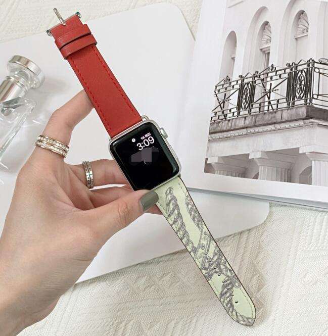 Contrasting Pattern Leather Watch Wristband Is Comfortable To Wear