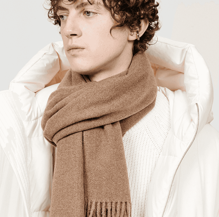 Solid Color Fringed Long Scarf Multi Color Skin Friendly Warmth