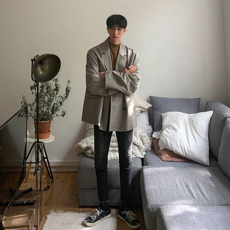 Loose Small Suit Men's Casual Single Western Coat