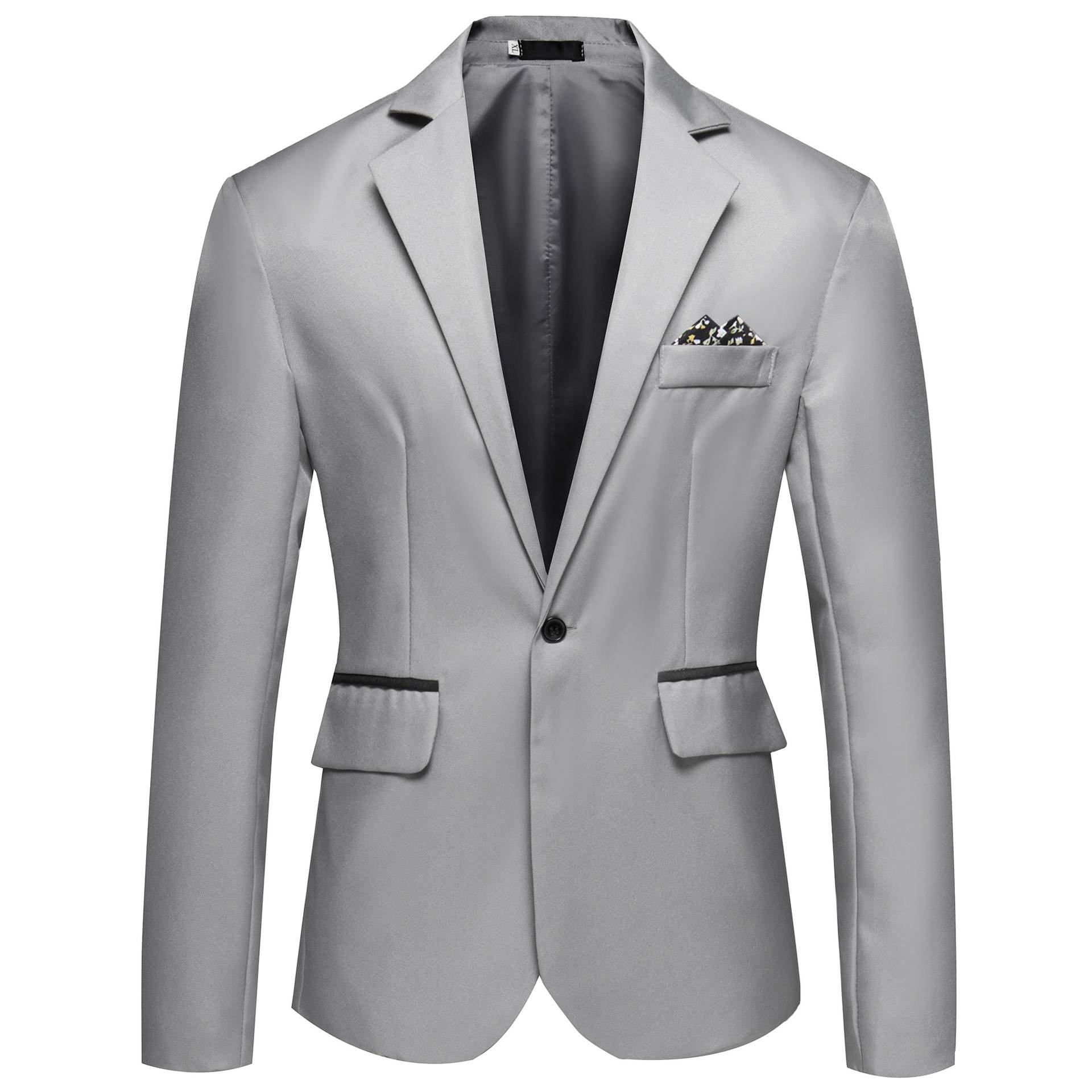 Solid Color Small Suit Hot Sale Men One Button Suit