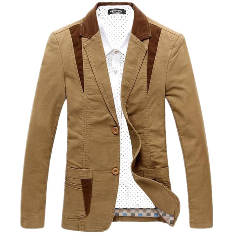 Men's Korean Slim Fitting Cotton Suit
