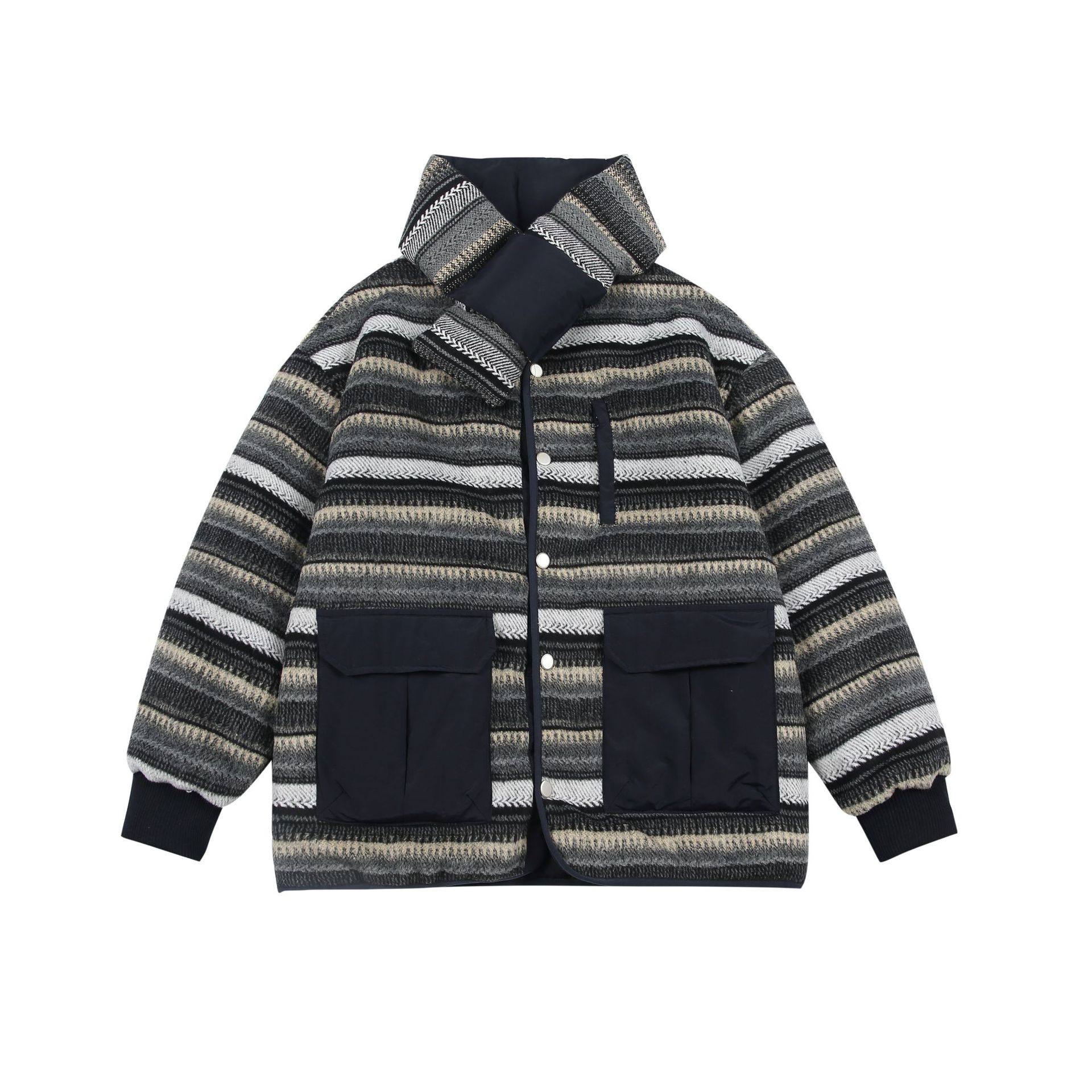Japanese Winter Fashion Wear Woolen Cotton Clothes On Both Sides