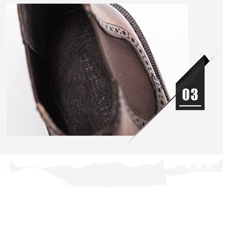 New Boots Brogue Carved Leather Shoes For Men