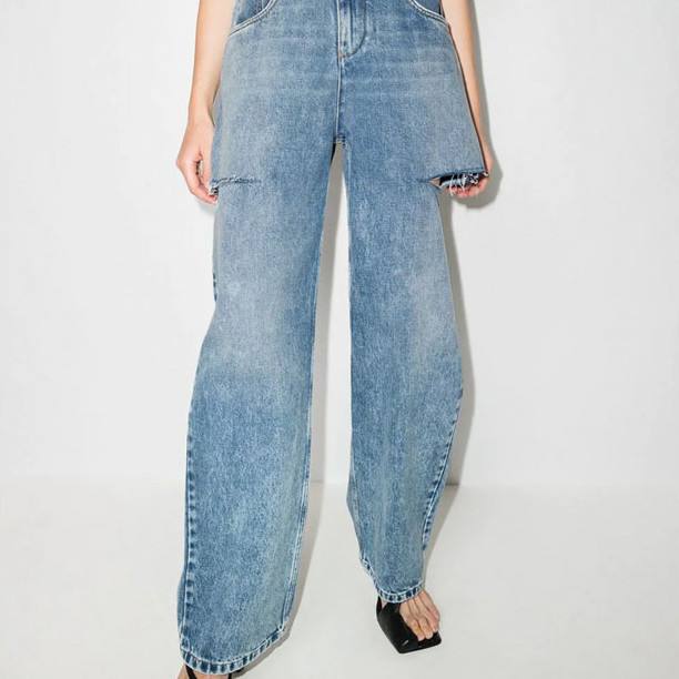 Spring And Summer New Cut Process Wash Jeans
