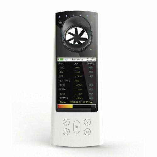 Color LCD SP80B Handheld Rechargeable Bluetooth Spirometer Lung Monitor PC Software