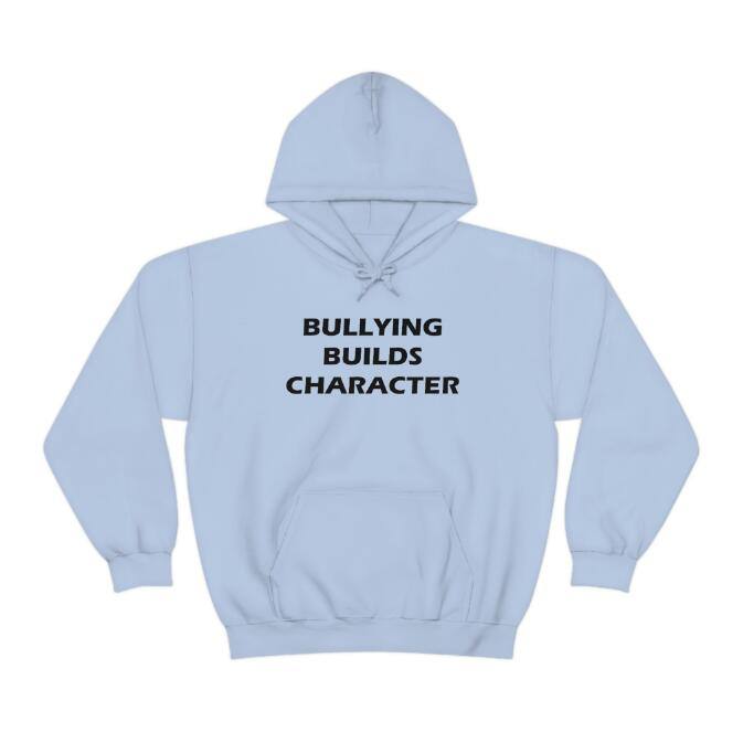European And American Print Bullying Build Role Hoodie