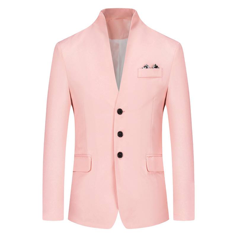 Men's Solid Color Three-button Suit