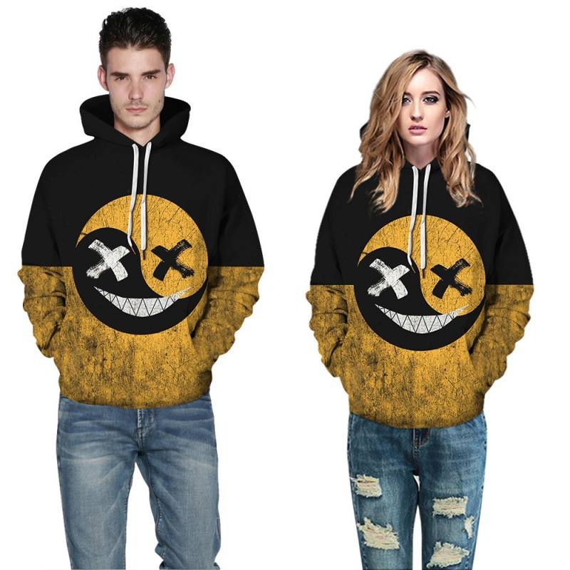 Lion Digital Printed Hood Sweater Halloween