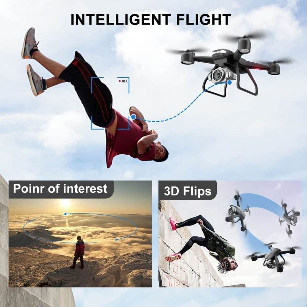V14 Professional Drone 6K HD Dual Camera Wifi FPV Portable RC Quadcopter 2 BATTERY,Drones Suitable For Adults & Beginners.Logistics Is Randomly Sent By UPS,USPS,Self-pickup.