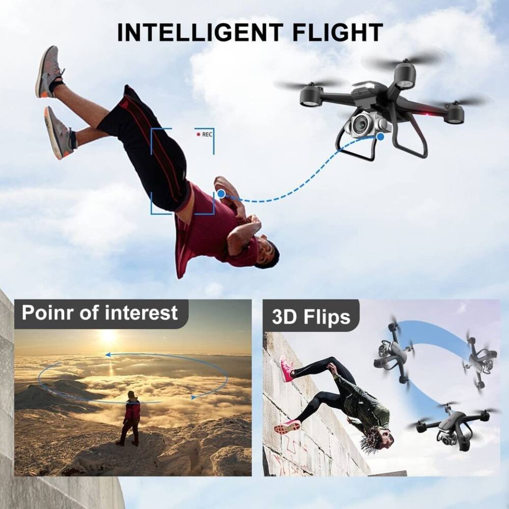 V14 Professional Drone 6K HD Dual Camera Wifi FPV Portable RC Quadcopter 2 BATTERY,Drones Suitable For Adults & Beginners.Logistics Is Randomly Sent By UPS,USPS,Self-pickup.
