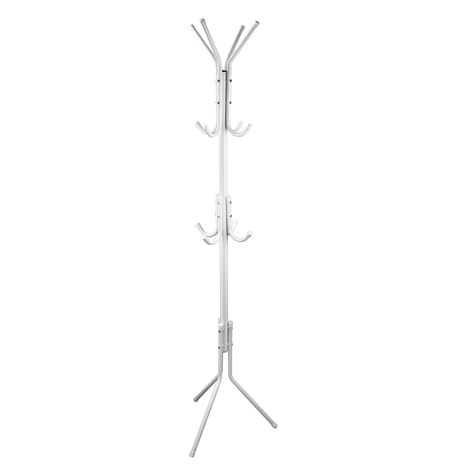 Black-White Options -- 1Pc Standing Coat Hat Rack Organizer