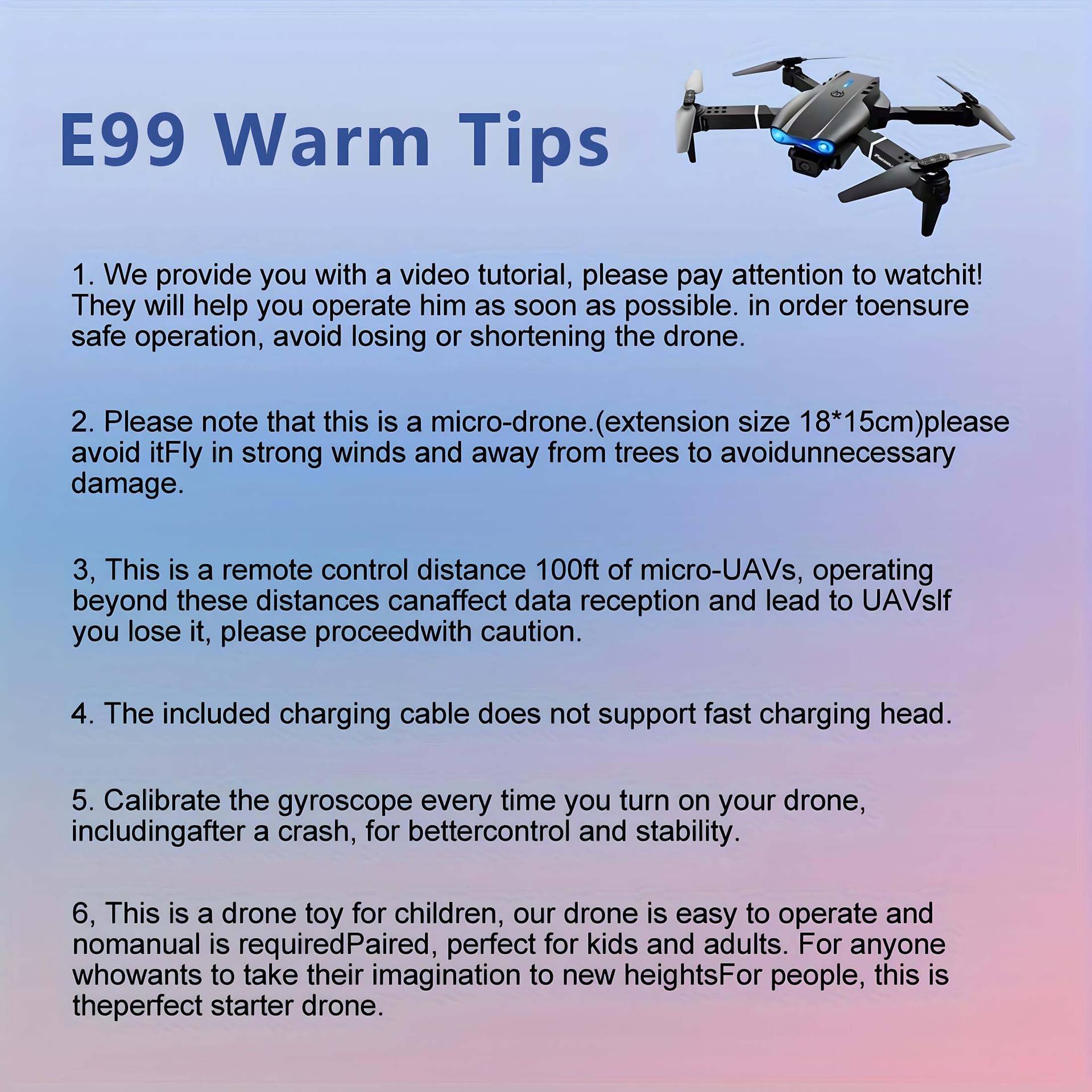 E99 Drone Quadcopter Dual Camera HD Aerial Photography Remote Control