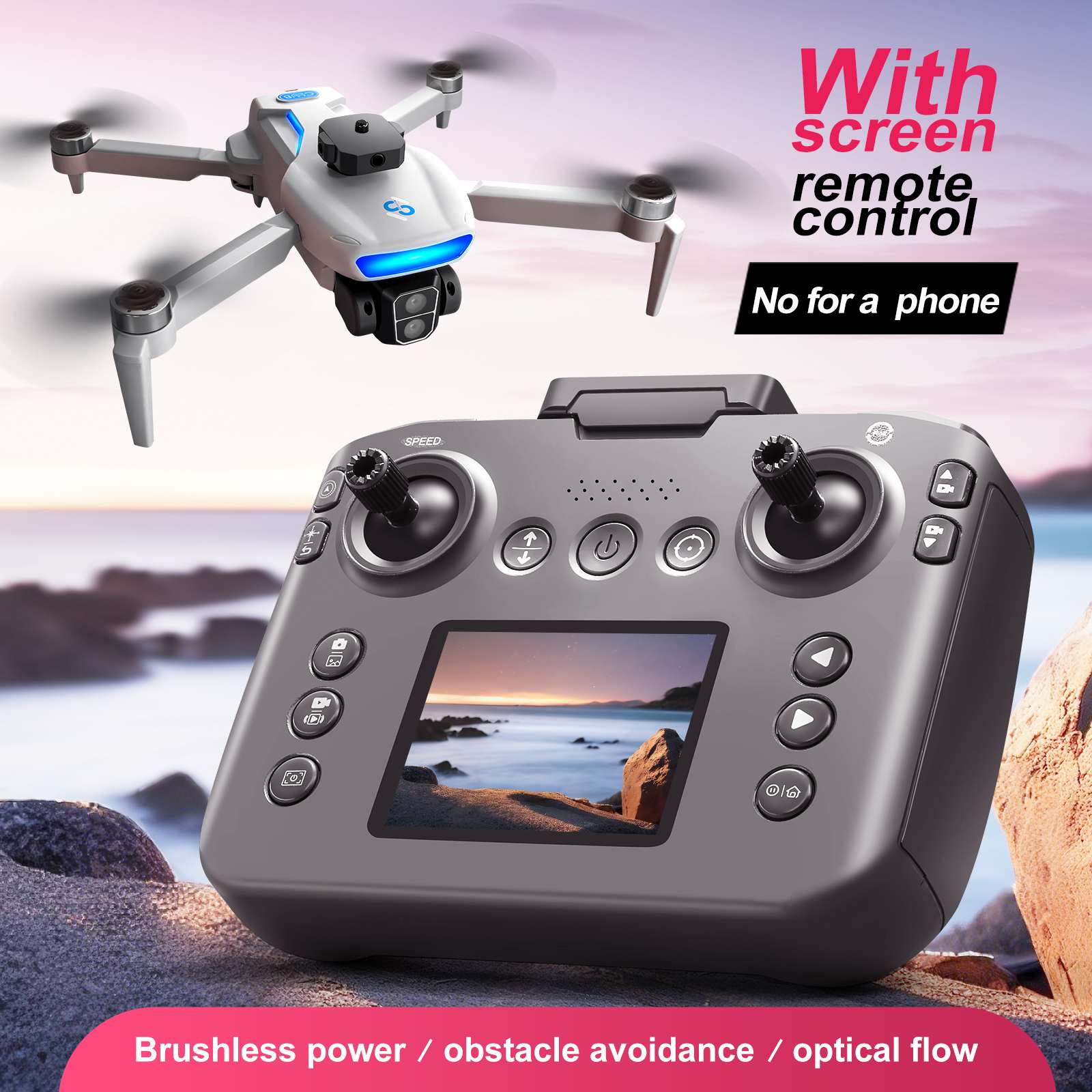 GPS Drone S181 Drone Brushless One-Key Return Intelligent Obstacle Avoidance Quadcopter Remote Control