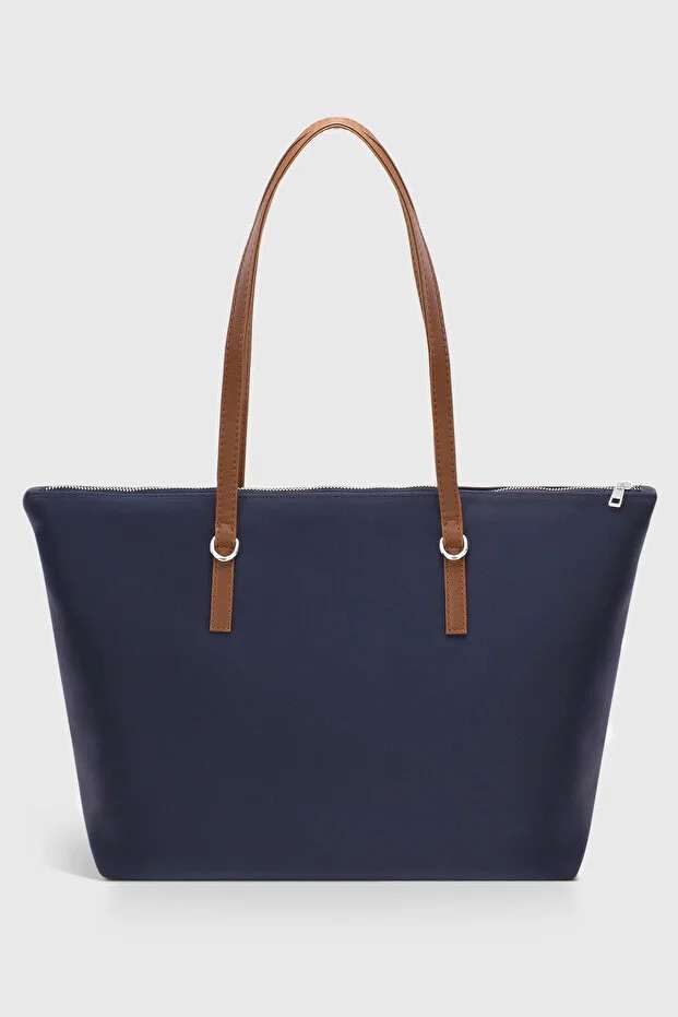 Navy Blue Shopper Bag For Women