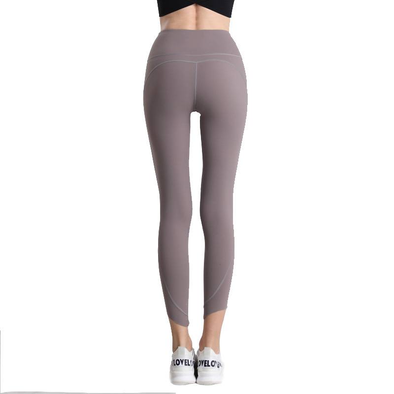 Pure color hip lift slimming sports yoga pants