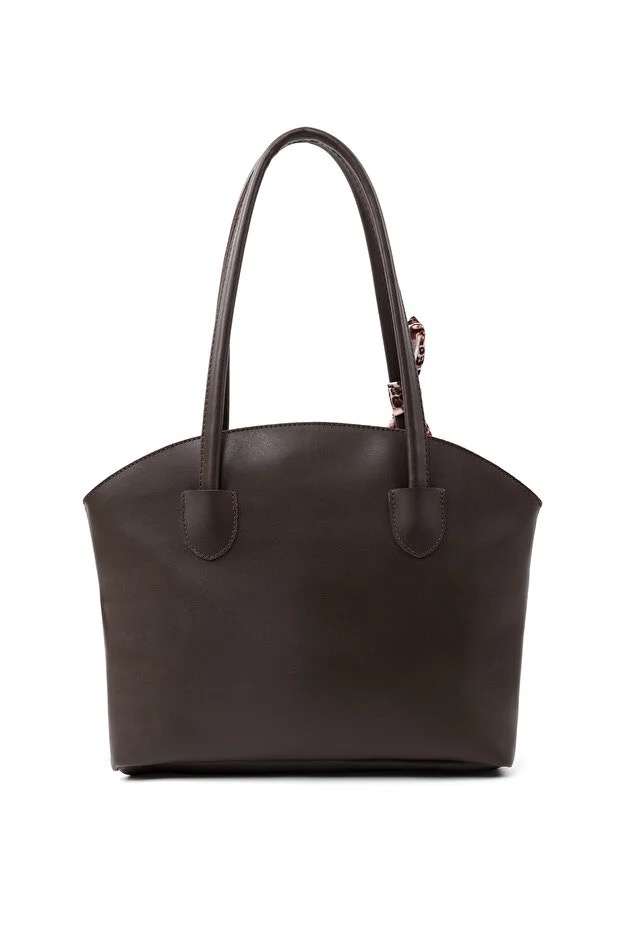 Faux Leather Zippered Shoulder Bag Single Compartment Gift Womens Hand Shoulder & Crossbody Bag Brown