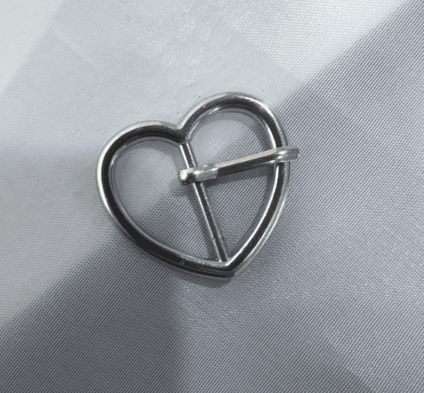 Love Belt Buckle-ID 19MM-Silver-Zinc Alloy-1 piece