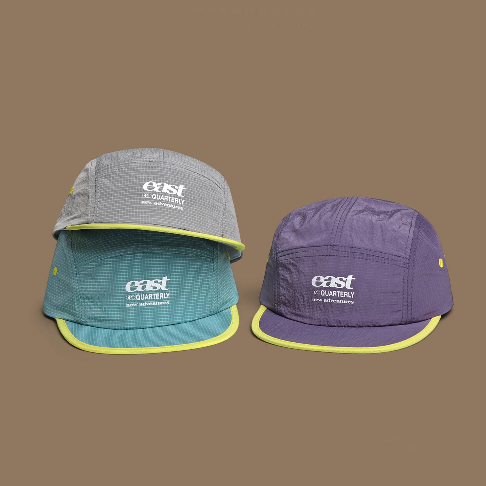 Men's Color-blocked Edge Bagged East Check Quick-dry Flat Brimmed Hat, Stylish And Simple Style Short Brim Baseball Cap For Spring And Summer Outdoor Outings And Cycling.