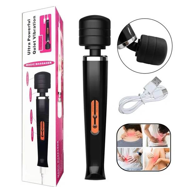 Magic Massagestab Wand Massager-Massagegerät-Wasserdicht-Vibrator-Stark Aufladba