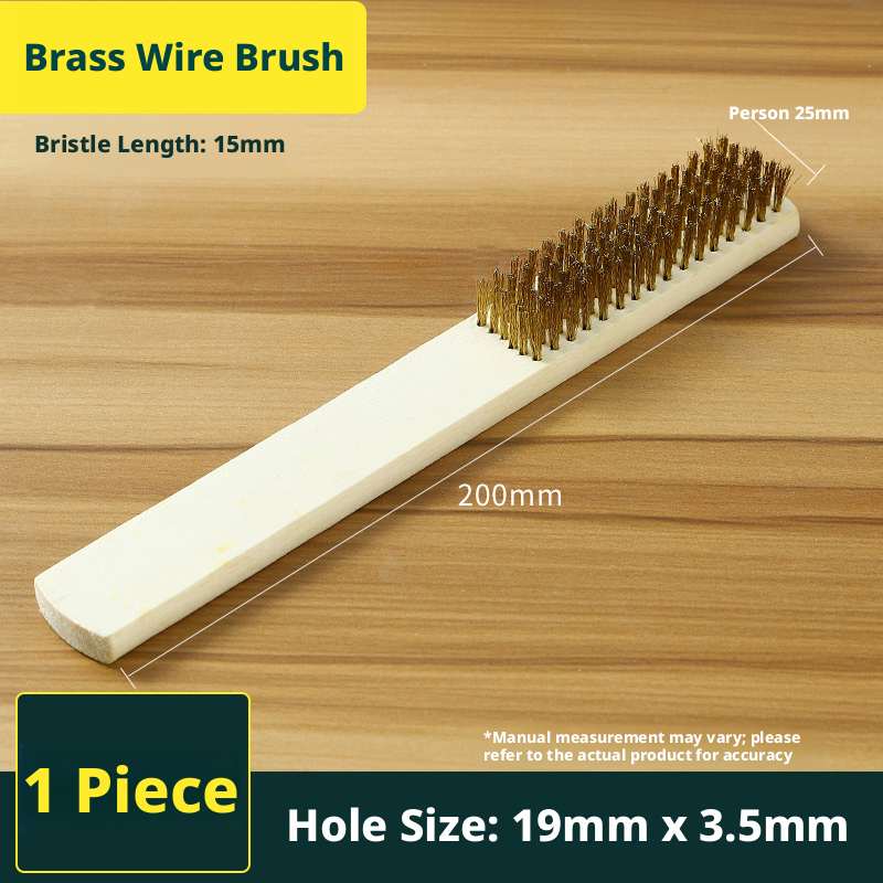 Steel wire brush-brass wire brush