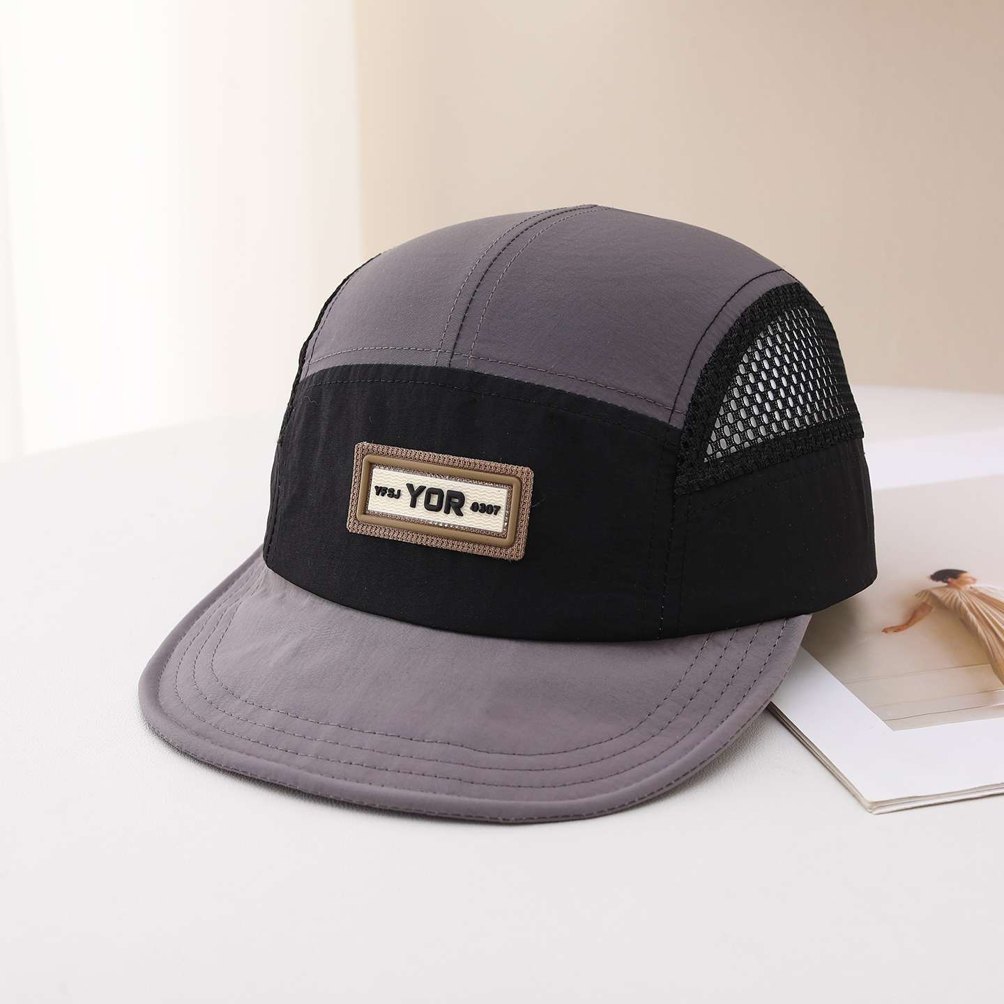 Men's And Women's Multi-color Letter Patchwork Mesh Sun Protection Breathable Quick-drying Adjustable Fashionable Casual Baseball Cap For Outdoor Sports, Street Travel