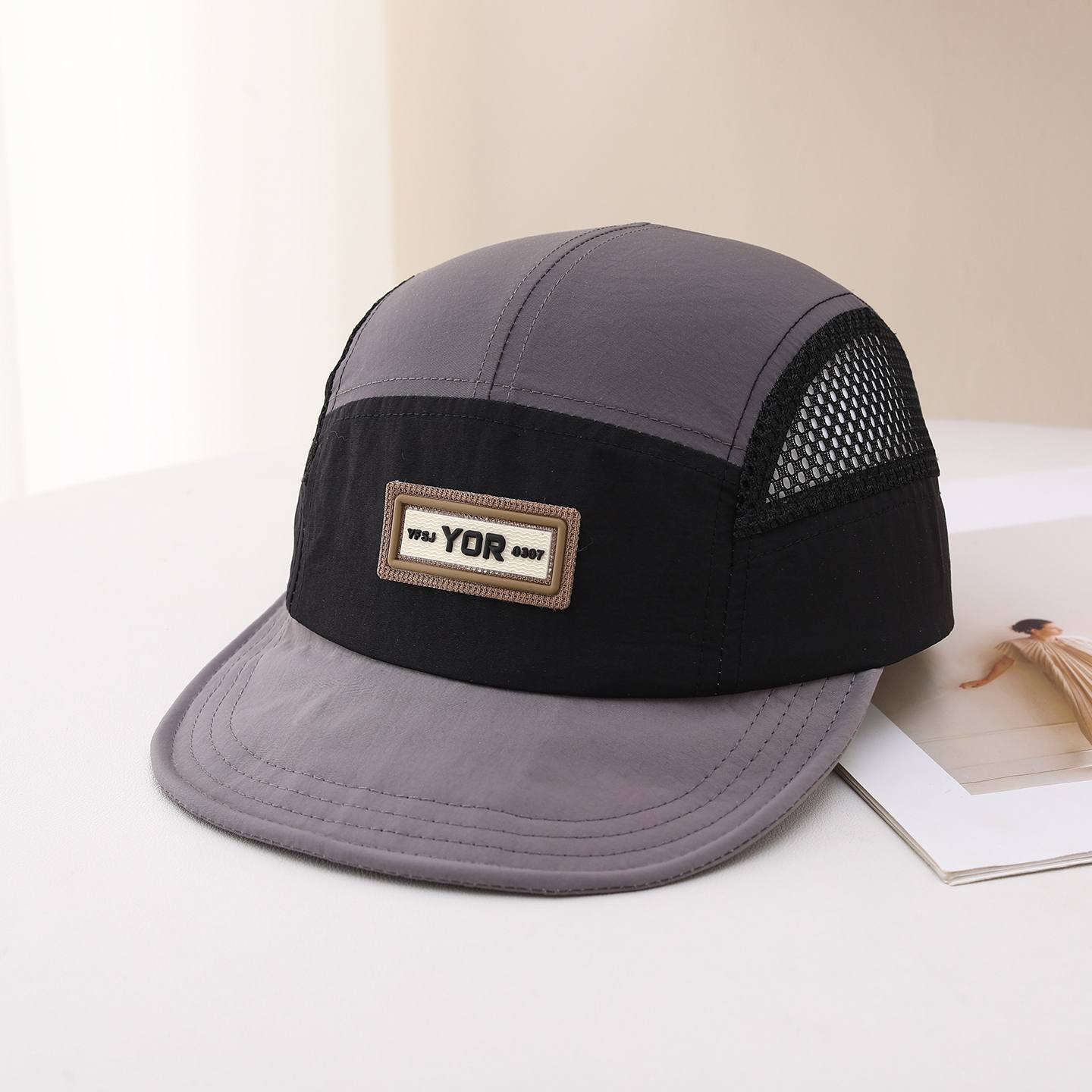 Men's And Women's Multi-color Letter Patchwork Mesh Sun Protection Breathable Quick-drying Adjustable Fashionable Casual Baseball Cap For Outdoor Sports, Street Travel