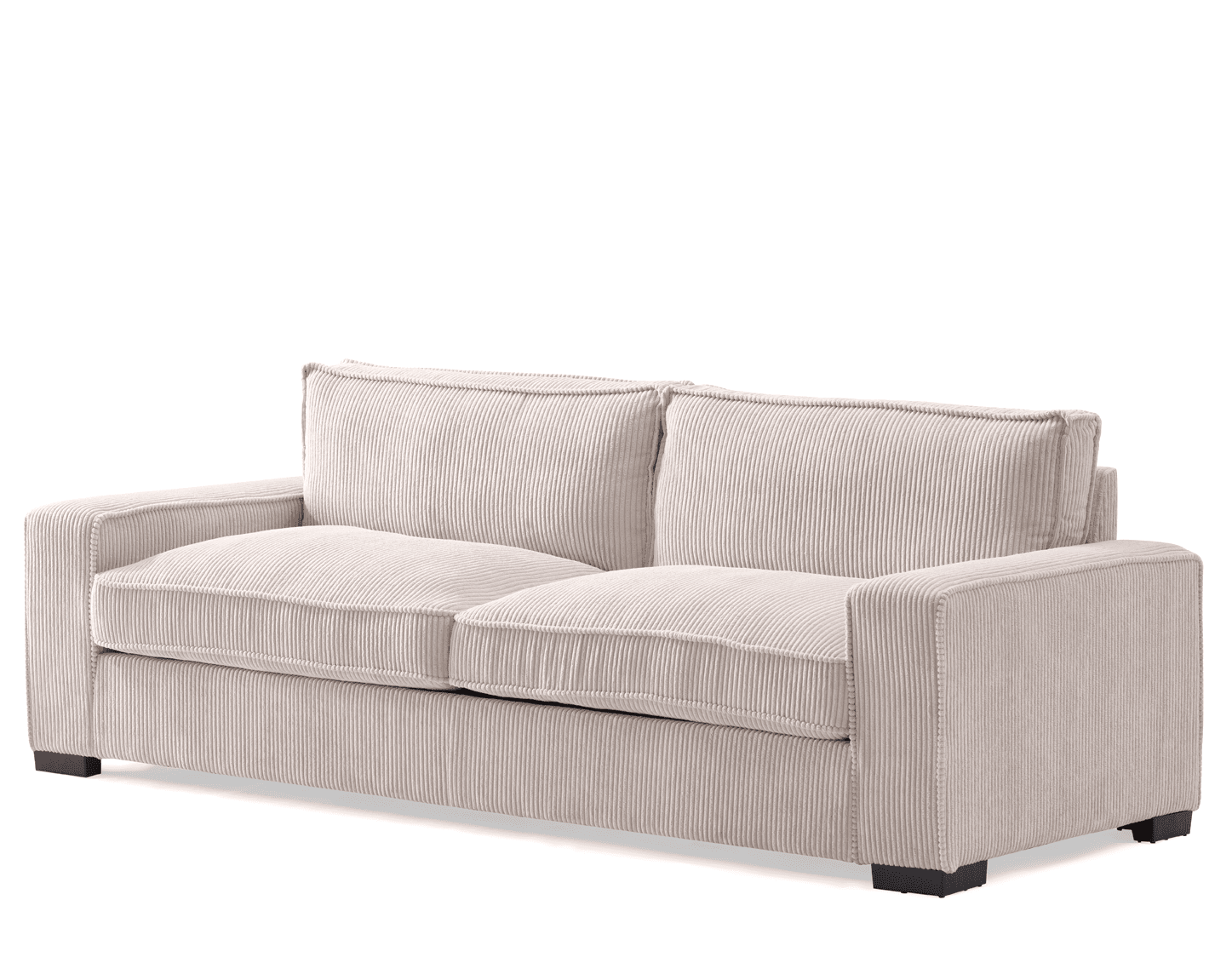 Luxe Corduroy Sofa With Sleek Design, Spacious And Comfortable 3 Seater Couch For Modern Living Room, Ideal For Entertainment And Cozy Moments, Large, Beige
