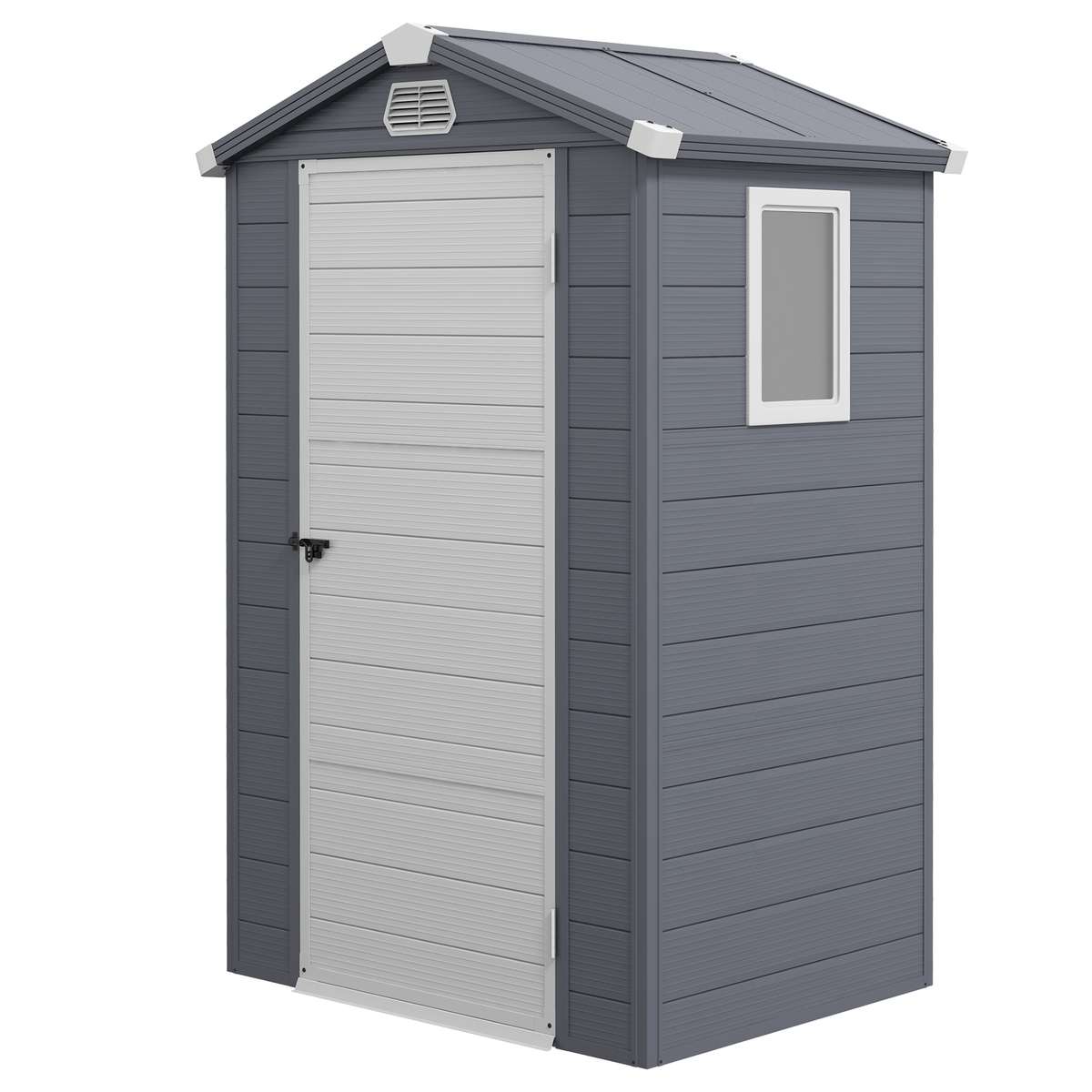 Gerätehaus, 1,1m², Gartenhaus Mit Satteldach, 133 X 102 X 180/208 Cm