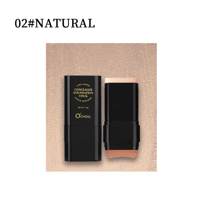 OCHEAL Dual-Ended Concealer Foundation Stick With Brush