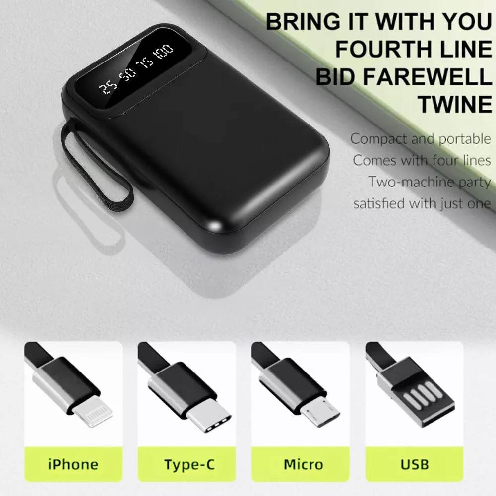 3o000mAh Power Bank, Fast USB Charger, External Battery For Mobile Phones DE
