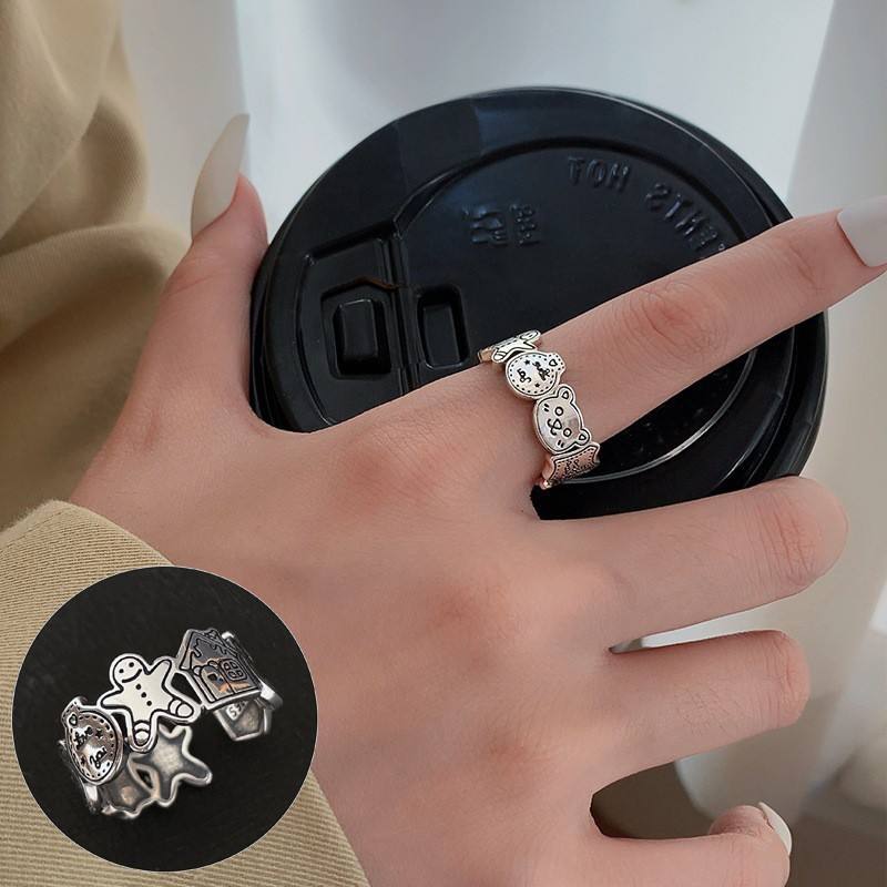 Stylish Adjustable Ring Elegant Women Daily Matching Jewelry