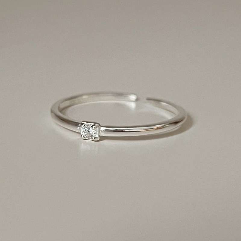 Simple Stylish Handmade Ins Silver Band