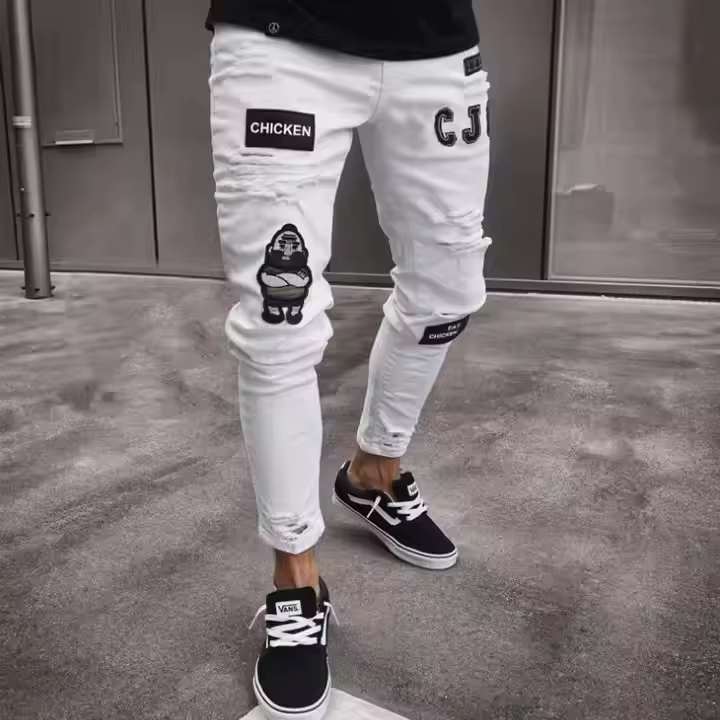 Shanxi Stretchy Slim Straight Pants
