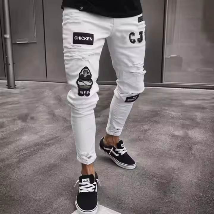 Shanxi Stretchy Slim Straight Pants
