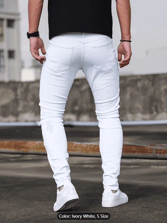 Shanxi Stretchy Slim Straight Pants