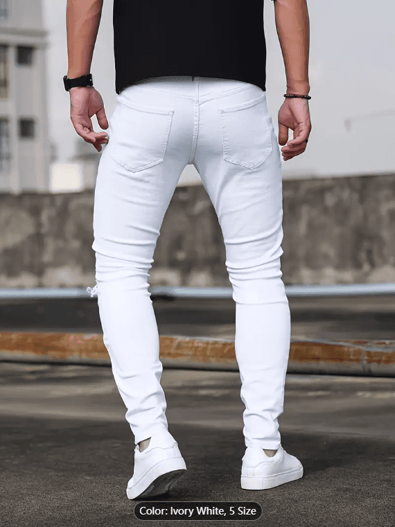 Shanxi Stretchy Slim Straight Pants