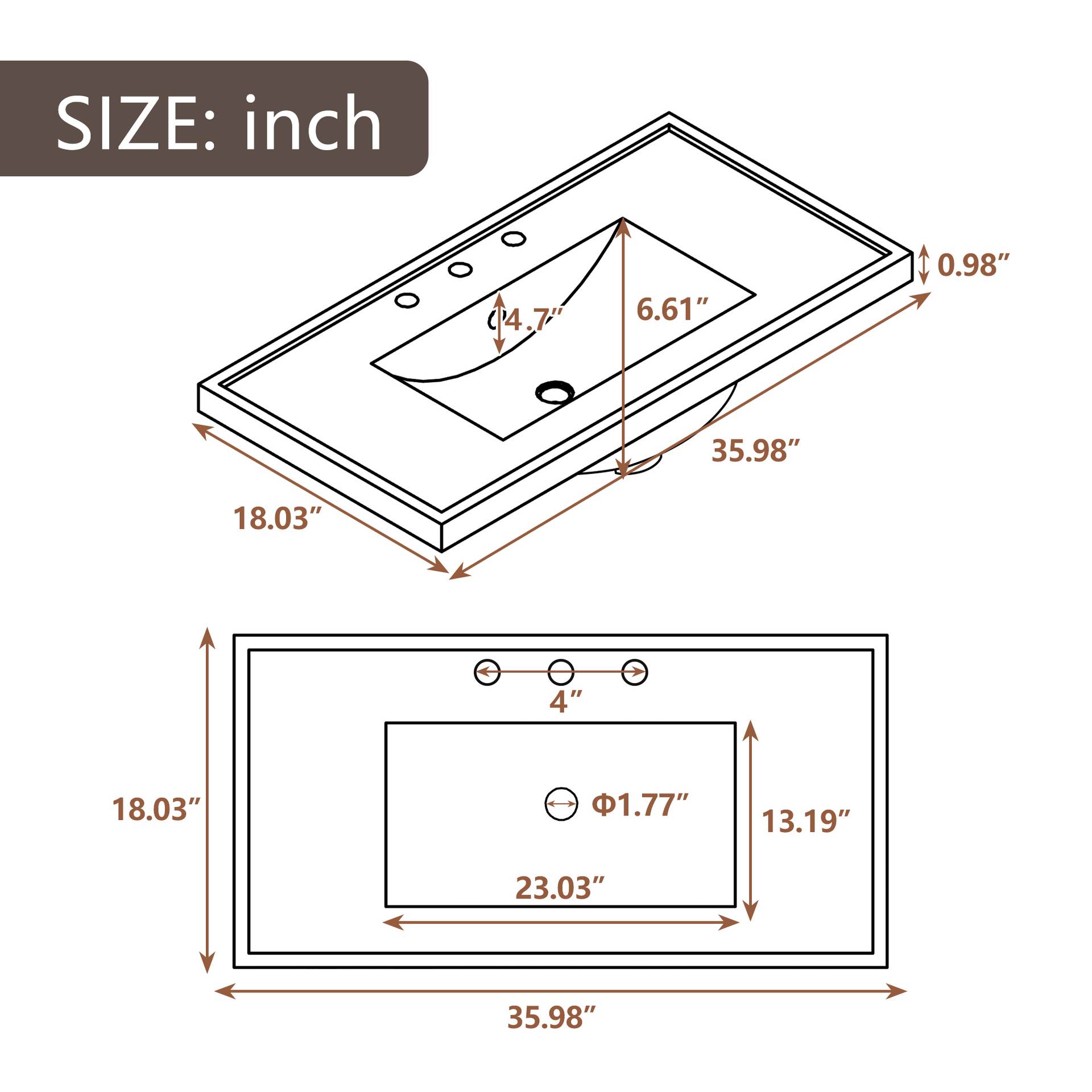 36 Bathroom Vanity With Sink Combo, Bathroom Cabinet With Drawers, Solid Frame And MDF Board, Grey Old Sku JL000007AAE