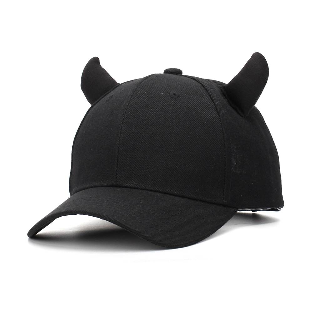 New Men's Camouflage-pattern Three-dimensional Horn-shaped Casual Street Hip-hop Style Baseball Cap For College Outdoor Training And Daily Sports Activities