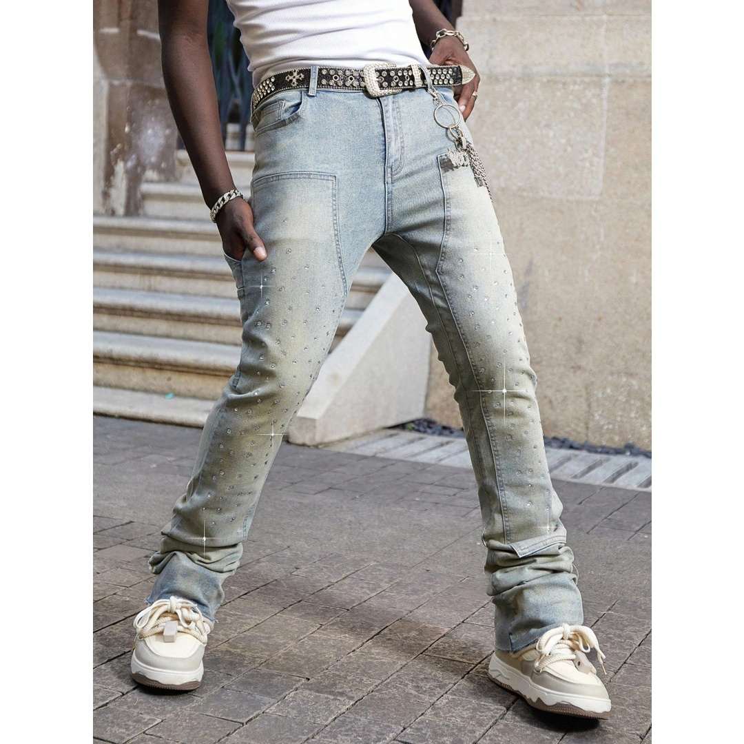 Shanxi Stretchy Slim Straight Pants