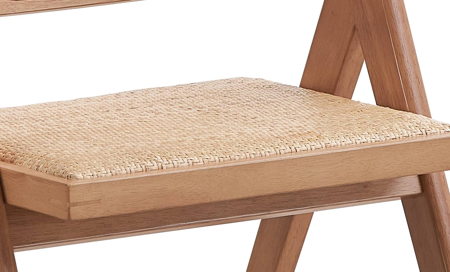 Velentina Rattan & Natural Finish Arm Chair Set Of 2