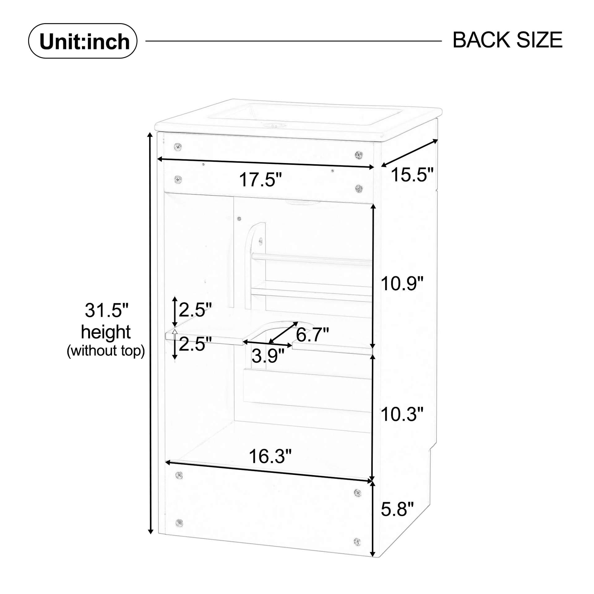 Video 18 Bathroom Vanity With Sink, Vanity Cabinet With Door Shelf And Adjustable Shelf, Light Green